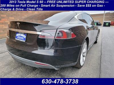 2013 Tesla Model S 60 -- FREE UNLIMITED SUPER CHARGING ---  200 Miles on Full Charge - Smart Air Suspension - Save $$$ on Gas - Charge & Drive - Clean Title