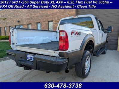 2012 Ford F-250 Super Duty XL 4X4 -- 6.2L Flex Fuel V8 385hp --  FX4 Off Road - All Serviced - NO Accident - Clean Title - Photo 2 - Wood Dale, IL 60191