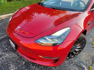 2021 Tesla Model 3 Dual Motor Performance AWD - 1 Owner -  265  Miles on Full Charge - Full-Self Driving Computer - Autopilot - Performance Brakes - Cold Weather Package - 20 " Performance Wheels - NO Accident - Clean Title - Photo 37 - Wood Dale, IL 60191