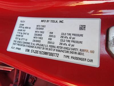 2021 Tesla Model 3 Dual Motor Performance AWD - 1 Owner -  265  Miles on Full Charge - Full-Self Driving Computer - Autopilot - Performance Brakes - Cold Weather Package - 20 " Performance Wheels - NO Accident - Clean Title - Photo 32 - Wood Dale, IL 60191