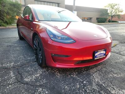 2021 Tesla Model 3 Dual Motor Performance AWD - 1 Owner -  265  Miles on Full Charge - Full-Self Driving Computer - Autopilot - Performance Brakes - Cold Weather Package - 20 " Performance Wheels - NO Accident - Clean Title - Photo 40 - Wood Dale, IL 60191