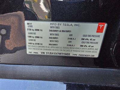 2017 Tesla Model S P100D AWD -- Performance with Ludicrous Mode -  Full Self-Driving Computer - Auto Pilot - Ultra High Fidelity Sound - Subzero Weather Package - Premium Upgrades Package - Smart Air Suspension - Photo 30 - Wood Dale, IL 60191