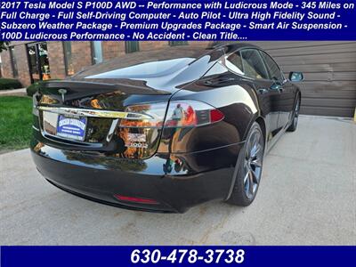 2017 Tesla Model S P100D AWD -- Performance with Ludicrous Mode -  Full Self-Driving Computer - Auto Pilot - Ultra High Fidelity Sound - Subzero Weather Package - Premium Upgrades Package - Smart Air Suspension - Photo 2 - Wood Dale, IL 60191