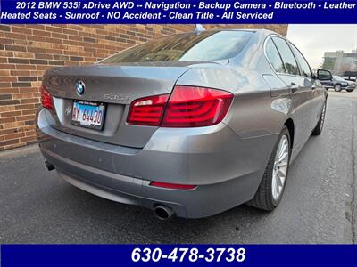 2012 BMW 535i xDrive AWD -- Navigation - Backup Camera -  Bluetooth - Sunroof - NO Accident - Clean Title - All Serviced - Photo 2 - Wood Dale, IL 60191