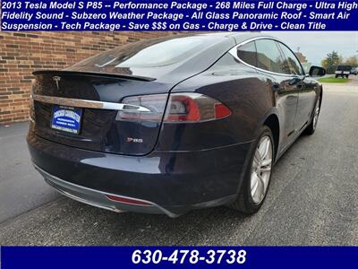 2013 Tesla Model S P85 Performance Package -  260 Miles Full Charge  - Ultra High Fidelity Sound - Subzero Weather Package - All Glass Panoramic Roof - Smart Air Suspension - Tech Package