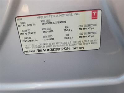 2016 Tesla Model X 75D AWD -- Only 57K Miles - Miles on Full Charge - 3rd Row Seat - Ultra High Fidelity Sound - Autopilot - Subzero Weather Package - Premium Upgrades Package - Smart Air Suspension - Technology Package - Clean Title - Photo 32 - Wood Dale, IL 60191