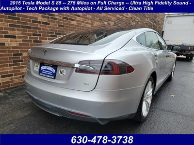 2015 Tesla Model S 85 -- 275 Miles on Full Charge --  Ultra High Fidelity Sound - Autopilot - Tech Package with Autopilot - All Serviced - Clean Title - Photo 2 - Wood Dale, IL 60191