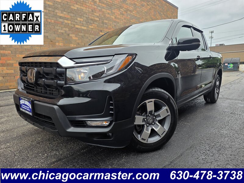 2025 Honda Ridgeline RTL AWD -- 1 Owner - Sunroof - Backup Camera -  Bluetooth - Leather Heated Seats - Blind Spot Info System - Alloy Wheel - Clean Title - Warranty
