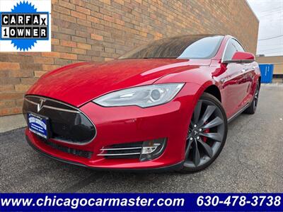 2014 Tesla Model S P85 + -- Performance Pkg -- 416 Hp -  7 seater with jumper seats in trunk - Panoramic roof - Premium Ultra High Fidelity sound - Subzero weather package - Performance Plus Suspension - Photo 1 - Wood Dale, IL 60191