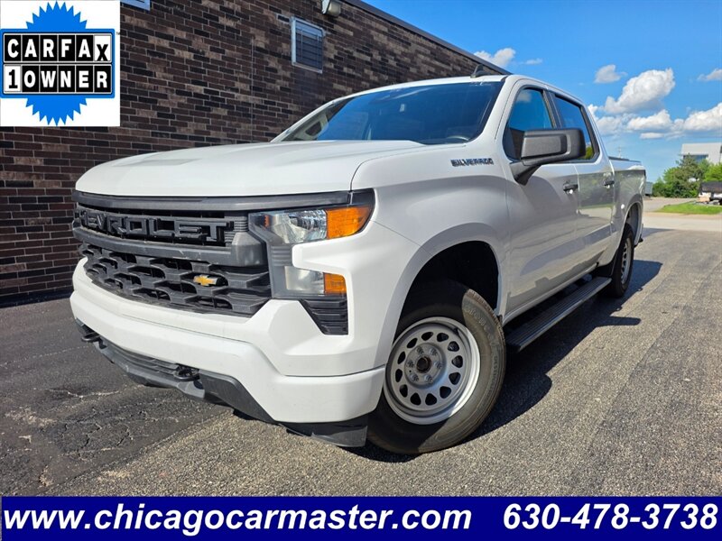 2022 Chevrolet Silverado 1500 Custom 4WD -- 4dr CREW CAB -- 2.7L Turbo I4 310hp  - Backup Camera - Bluetooth - 1 Owner - NO Accident - Clean Title