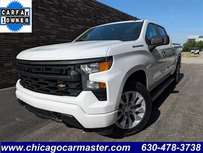2022 Chevrolet Silverado 1500 Custom 4WD -- 4dr CREW CAB -- 2.7L Turbo I4 310hp  - Backup Camera - Bluetooth - 1 Owner - NO Accident - Clean Title - Photo 1 - Wood Dale, IL 60191