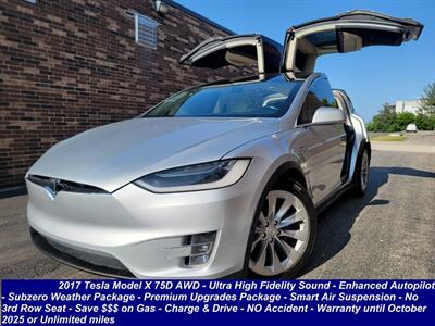2017 Tesla Model X 75D AWD -- 255 Miles on Full Charge --  Ultra High Fidelity Sound - Enhanced Autopilot - Subzero Weather Package - Premium Upgrades Package - Smart Air Suspension - Warranty until October 2025 - Photo 3 - Wood Dale, IL 60191