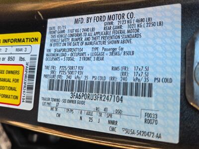 2015 Ford Fusion Hybrid Titanium - Only 65K Miles - 42 Miles per Gallon -  Navigation - Backup Camera - Bluetooth - Sunroof - Heated Seats - Clean Title - All Serviced - Photo 28 - Wood Dale, IL 60191