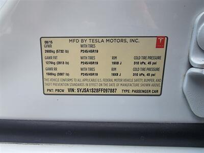 2015 Tesla Model S 70D AWD --  Ultra High Fidelity Sound - Autopilot - Premium Upgrades Package - All Glass Panoramic Roof - Smart Air Suspension - Power and Lighting Package - Clean Title - Photo 33 - Wood Dale, IL 60191