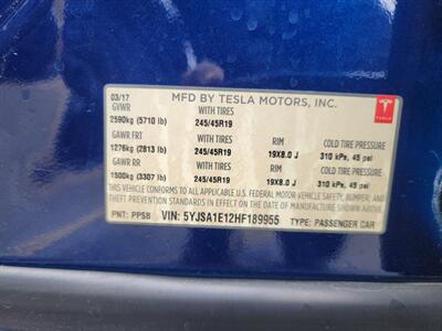 2017 Tesla Model S 75 -- 240 Miles on Full Charge --  Full Self Driving Capability - Autopilot - Premium Upgrades Package - Sunroof - Power and Lighting Package - Standard Suspension - Clean Title - Photo 28 - Wood Dale, IL 60191