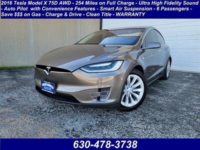 2016 Tesla Model X 75D AWD - 254 Miles on Full Charge -  Ultra High Fidelity Sound - Auto Pilot  with Convenience Features - Smart Air Suspension - 6 Passengers - Photo 8 - Wood Dale, IL 60191