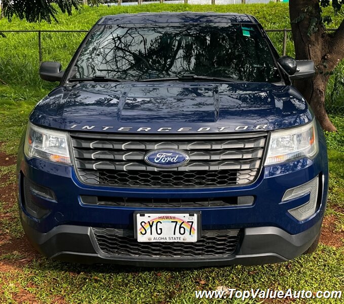 Blue 2016 Ford Explorer Police Interceptor Utility AWD SUV / Crossover All-Wheel Drive Automatic