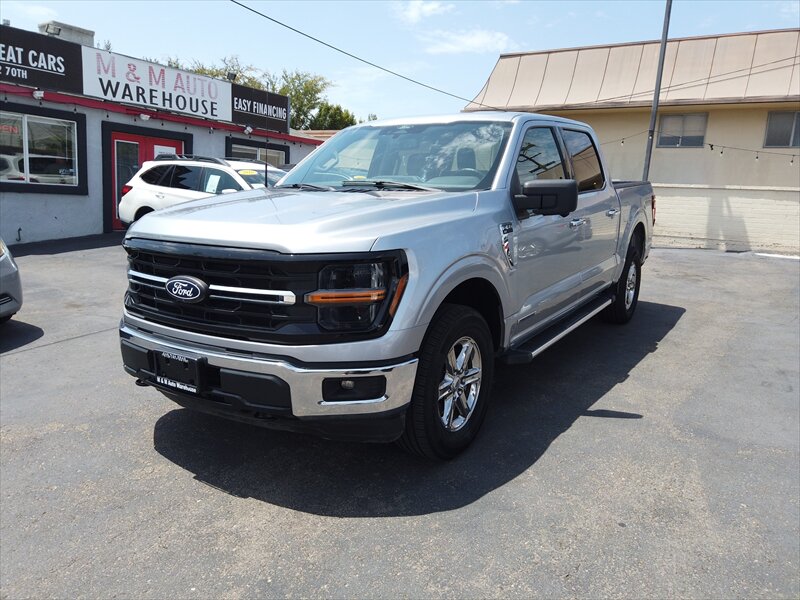 Iconic Silver 2024 Ford F-150 Pickup Truck Four-Wheel Drive Automatic