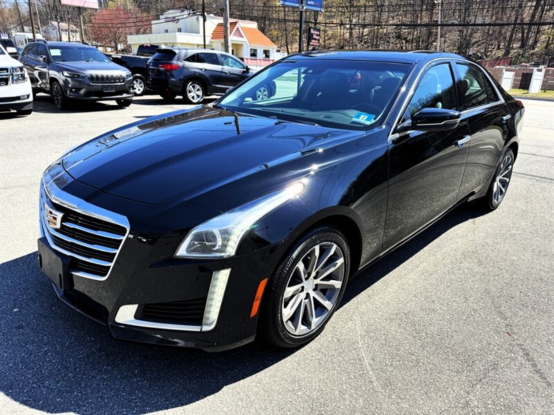 Stellar Black Metallic 2016 Cadillac CTS 2.0T Luxury AWD Sedan All-Wheel Drive Automatic