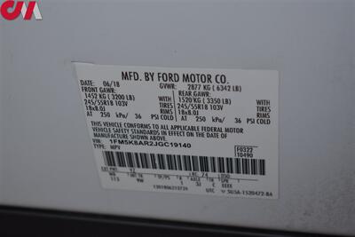 2018 Ford Explorer Police Interceptor Utility AWD 4dr SUV! Certified Calibration! Back Up Camera! Parking Assist! Traction Control! Bluetooth/USB! Driver Side Spotlight! Slide-Out Storage Drawer! - Photo 32 - Portland, OR 97266