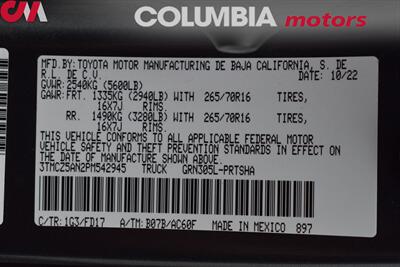 2023 Toyota Tacoma TRD Off-Road 4x4 4dr Double Cab 5.0 ft SB! Back Up Cam! Lane Assist! Dynamic Radar Cruise Control! Apple CarPlay! Android Auto! Tow Pkg! Qi Wireless Charger! Roof Rack! - Photo 33 - Portland, OR 97266