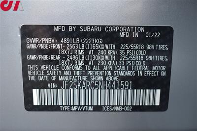 2022 Subaru Forester Touring AWD 4dr Crossover! EyeSight Assist! X-Mode! SI-Drive Blind Spot Monitor! Steering Responsive Headlights! Adaptive Cruise Control! GPS Nav! Back-Up Cam! Apple CarPlay! Android Auto! Auto Liftgate! - Photo 35 - Portland, OR 97266