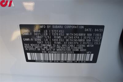 2025 Subaru Ascent Premium 7-Passenger  AWD 4dr SUV**BY APPOINTMENT ONLY**EyeSight Assist! X-Mode! Back-Up Camera! Park Assist! Apple CarPlay! Android Auto! Heated Seats! Power Liftgate! - Photo 36 - Portland, OR 97266