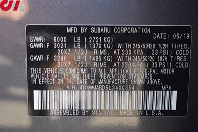 2020 Subaru Ascent Touring  AWD 4dr SUV! EyeSight Assist Tech! Blind Spot Monitor! X-Mode! Heated/Ventilated Leather Seats!  Pano-Sunroof! Apple CarPlay! Android Auto! Rear View Camera! Lane Assist! - Photo 41 - Portland, OR 97266