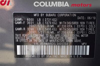 2020 Subaru Ascent Touring AWD 4dr SUV! EyeSight Assist Tech! Blind Spot Monitor! X-Mode! Heated/Ventilated Leather Seats! Pano-Sunroof! Apple CarPlay! Android Auto! Rear View Camera! Lane Assist! - Photo 41 - Portland, OR 97266