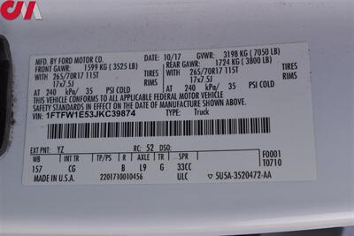 2018 Ford F-150 XL 4X4 4dr SuperCrew 6.5 ft. SB! Back Up Camera! Bluetooth! Cruise Control! 2H/4H/4L Modes! Lear Canopy! Running Boards! All Weather Mats! - Photo 29 - Portland, OR 97266