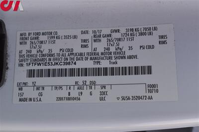 2018 Ford F-150 XL  4X4 4dr SuperCrew 6.5 ft. SB! Back Up Camera! Bluetooth! Cruise Control! 2H/4H/4L Modes! Lear Canopy! Running Boards! All Weather Mats! - Photo 29 - Portland, OR 97266