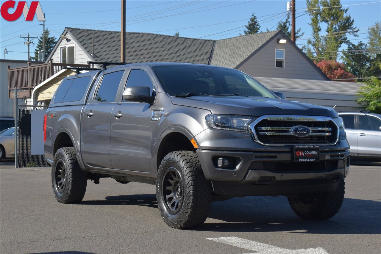 2019 Ford Ranger Lariat 4x4 XL 4dr SuperCrew 5.1 ft. SB! Back-Up Camera! Park Assist! Voice Activated Bluetooth! 4H & 4L! Tow Mode! Heated Leather Seats! LEER Truck Cap! Rhino-Rack Roof Rack! - Photo 1 - Portland, OR 97266