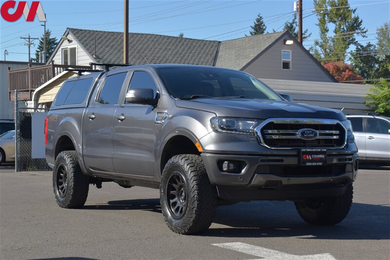 2019 Ford Ranger Lariat  4x4 XL 4dr SuperCrew 5.1 ft. SB! Back-Up Camera! Park Assist! Voice Activated Bluetooth! 4H & 4L! Tow Mode! Heated Leather Seats! LEER Truck Cap! Rhino-Rack Roof Rack!