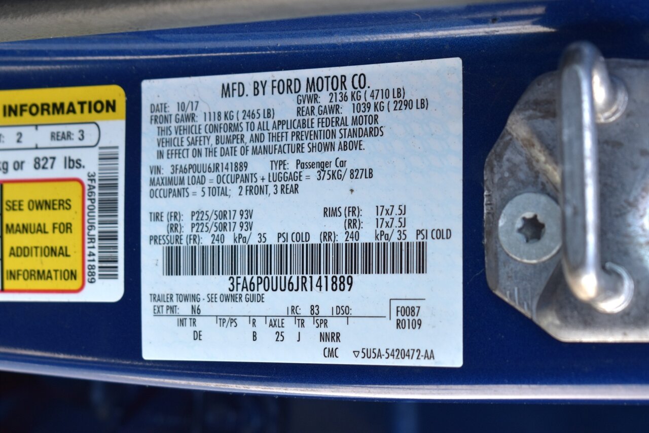 2018 Ford Fusion Hybrid S 4dr Sedan! Back Up Camera! 43 City MPG! 41 Hwy MPG! Eco Drive Mode! Bluetooth Connectivity! - Photo 29 - Portland, OR 97266