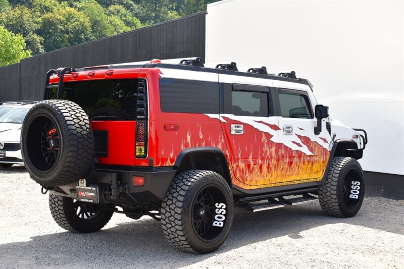 2007 Hummer H2 4dr SUV 4WD**APPOINTMENT ONLY**Custom Flame Paint! Back Up Cam! Navi! Bluetooth! Winch! LED Aux-Lighting! Heavy-Duty Front Guard! Sunroof! Tow Pkg! Bose Audio! Heated Leather Seats! PA & Siren System! - Photo 5 - Portland, OR 97266