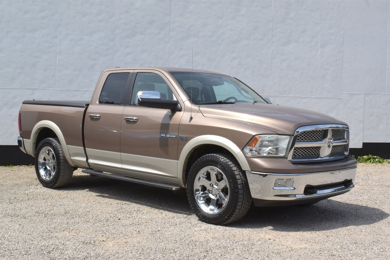 2010 Dodge Ram 1500 Laramie  4x4 4dr Quad Cab 6.3 ft. SB Pickup! Back Up Camera! Parking Assist! Tow Pkg! 4WD Auto & Low Range! Heated & Ventilated Leather Seats! Bluetooth! - Photo 1 - Portland, OR 97266