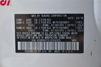 2018 Subaru Outback 2.5i Premium AWD 4dr Wagon EyeSight Assist Tech! X-Mode! Back Up Cam! Blind Spot Monitor! Apple CarPlay! Android Auto! Roof-Rack! Trunk Cargo Cover! - Photo 30 - Portland, OR 97266