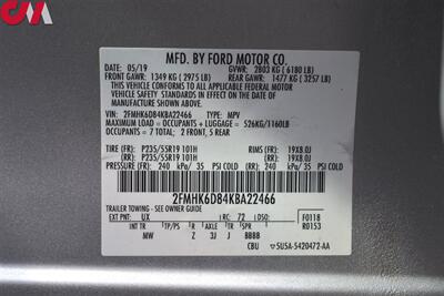 2019 Ford Flex Limited  AWD 4dr Crossover**BY APPOINTMENT ONLY**Rear View Camera! Parking Assist! Bluetooth! GPS Navigation! Power Liftgate! - Photo 34 - Portland, OR 97266