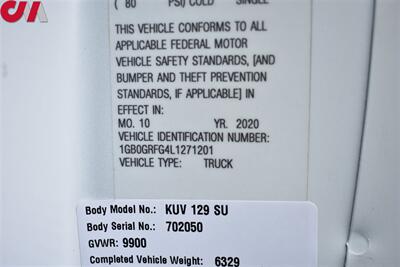 2020 Chevrolet Express 3500  2dr 139 in. WB Cutaway Chassis! **BY APPOINTMENT ONLY** Knapheide Enclosed Steel Utility Beds! Aux Input! ! StabiliTrak! Hill Start Assist! Tow/Haul Mode Selector! Cargo Storage & Shelving! - Photo 31 - Portland, OR 97266