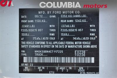 2012 Ford Transit Connect XLT 4dr Mini-Van! Bluetooth! Rear Passenger Seating! Cruise Control! 180 Degree Swing Open Rear Cargo Doors! All Weather Floor Mats! - Photo 27 - Portland, OR 97266