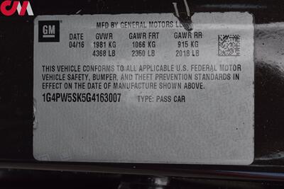 2016 Buick Verano Sport Touring  4dr Sedan! Back Up Camera! Bluetooth w/Voice Activation! Heated Leather Seats! Cruise Control! Traction Control! All Weather Floor Mats! - Photo 29 - Portland, OR 97266