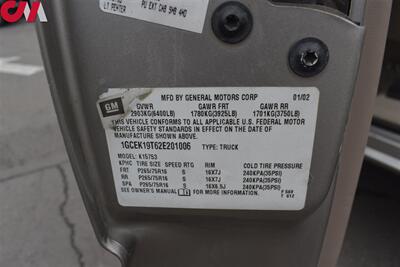 2002 Chevrolet Silverado 1500 LT 4dr Extended Cab LT 4WD SB! ASTRO Canopy! Tow Pkg! Bose Sound! Leather Interior! West Coast 2-Owner Vehicle! Selectable 4×4 Drive Modes 2HI / 4HI / 4LO! - Photo 31 - Portland, OR 97266