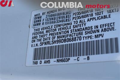 2013 Honda Odyssey Touring  4dr Mini-Van! Back-Up Camera! Blind Spot Monitor! Park Assist! Cruise Control! Bluetooth! Power Sliding Doors! Heated Leather Seats! Sunroof! Power Seats! Power Liftgate! Tow Hitch! - Photo 29 - Portland, OR 97266