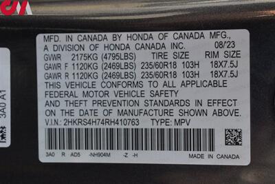 2024 Honda CR-V EX-L  AWD 4dr SUV Back Up Cam! Blind Spot Monitor! Driver Monitoring-Alert! Bluetooth! Sunroof! Heated Leather Seats! Powered Liftgate! - Photo 34 - Portland, OR 97266