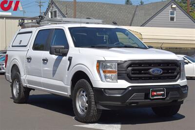 2021 Ford F-150 XL  4X4 4dr SuperCrew 5.5 ft. SB! Back Up Camera! Parking Assist! Tow Pkg! Apple CarPlay! Android Auto! Leer Canopy! Ladder Rack! All Weather Mats! - Photo 1 - Portland, OR 97266