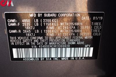 2019 Subaru Outback 3.6R Limited AWD 4dr Crossover X-Mode! EyeSight Driver Assist Tech! Back up Cam! Bluetooth w/Voice Activation! Full Heated Leather Seats! Sunroof! Powered Liftgate! - Photo 39 - Portland, OR 97266