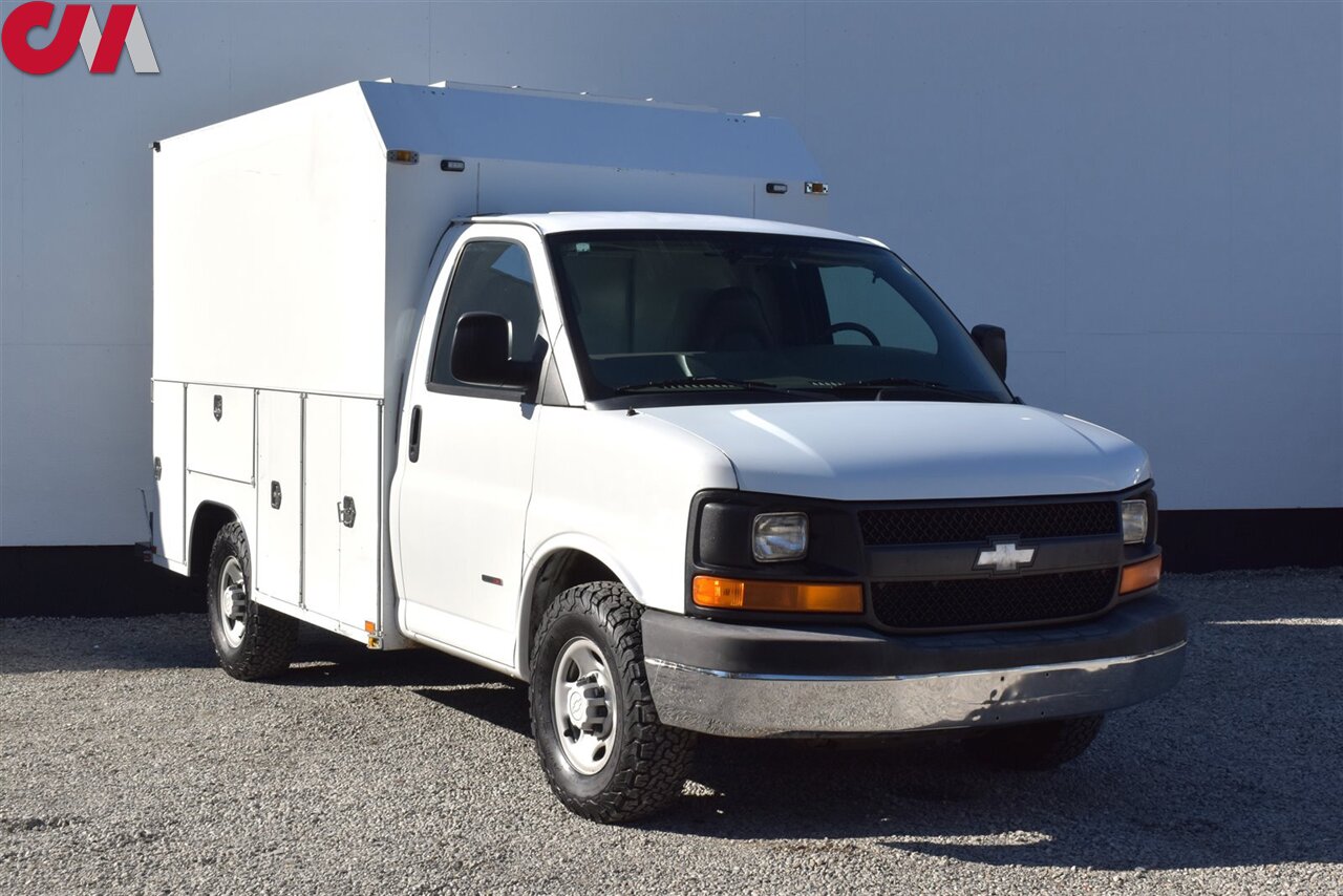 2006 Chevrolet Express 3500  2dr Commercial/Cutaway/Chassis 139-177 in. WB**BY APPOINTMENT ONLY**Heated Exterior Mirrors! Bulkhead Partition w/Door! Exterior Tool Storage! Shelving! Tow/Haul Mode! Blueooth! - Photo 1 - Portland, OR 97266