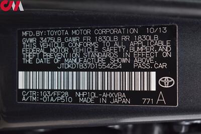 2013 Toyota Prius c Two  4dr Hatchback! 53 City MPG! 46 Hwy MPG! EV/ECO/Pwr Drive Modes! Bluetooth/USB/Aux-In! Brake Assist & Smart Stop Technology! Roof Rack! - Photo 30 - Portland, OR 97266