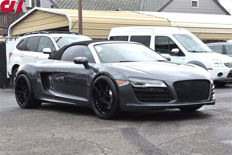 2014 Audi R8 5.2 quattro Spyder  AWD 2dr Convertible 7A V10 525hp! Heated & Enhanced Leather Seats! Parking Assist! Cross Stitched Leather! Sports Mode! Ferrada Fr8 Wheels!