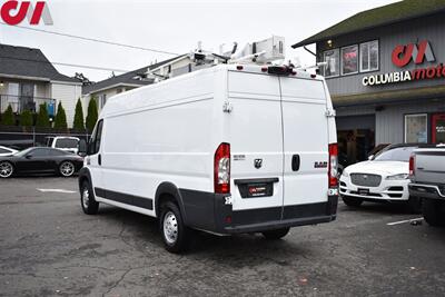 2018 RAM ProMaster 3500 159 WB  3dr High Roof Extended Cargo Van Park-View Back-Up Camera! Ranger Drop Down Ladder Rack, Double Sided! Buyers Diamond Tread Conduit Carrier! - Photo 2 - Portland, OR 97266